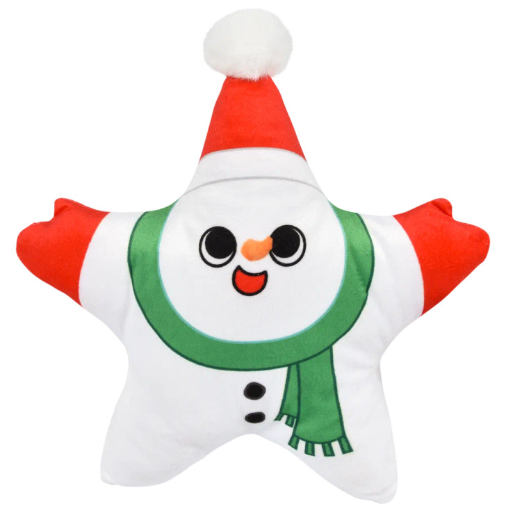 Bulk Christmas star plush toys 72pc 9in 6 styles snowman front