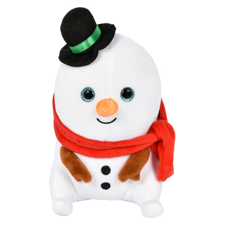 Bulk Christmas character plush 64pc 7in santa snowman yeti holiday toys snowman front