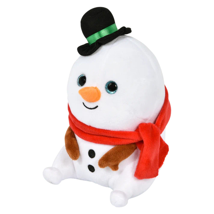 Bulk Christmas character plush 64pc 7in santa snowman yeti holiday toys snowman left