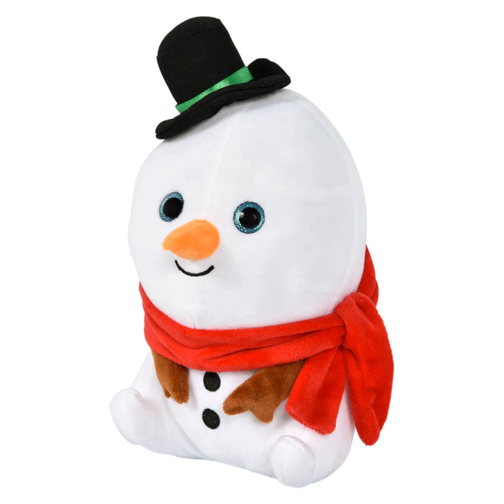 Bulk Christmas character plush 36pc 8.5in santa snowman yeti holiday toys snowman left