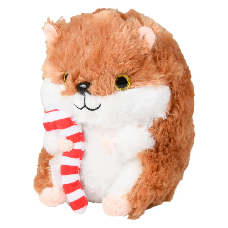Bulk Christmas hamster plush 72pc 7in brown gray tan gifts decor prizes brown left
