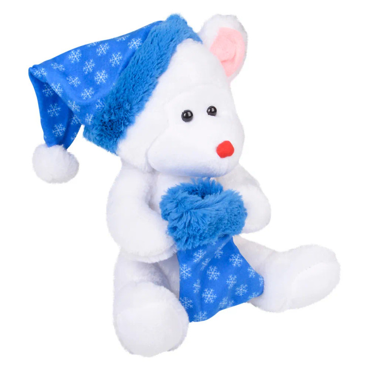Bulk Christmas stuffed plush toys 36pc 9.5in mouse bear dog holiday prizes mouse right