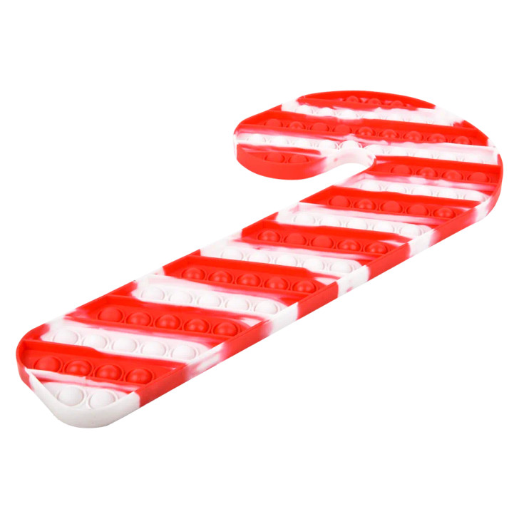 Christmas Candy Cane Jumbo Bubble Poppers Bulk Party Favors