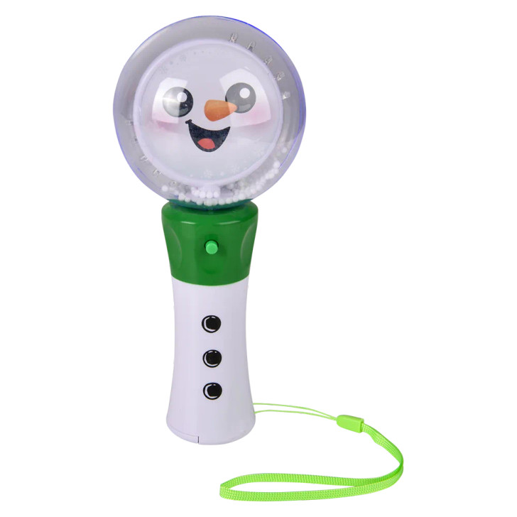 Light-up Snowman magic-ball wand 96-pack overhead view of snowman magic ball wand