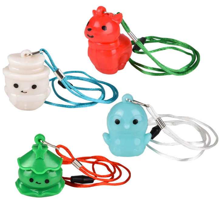 Flashing Christmas Necklaces 2" Each