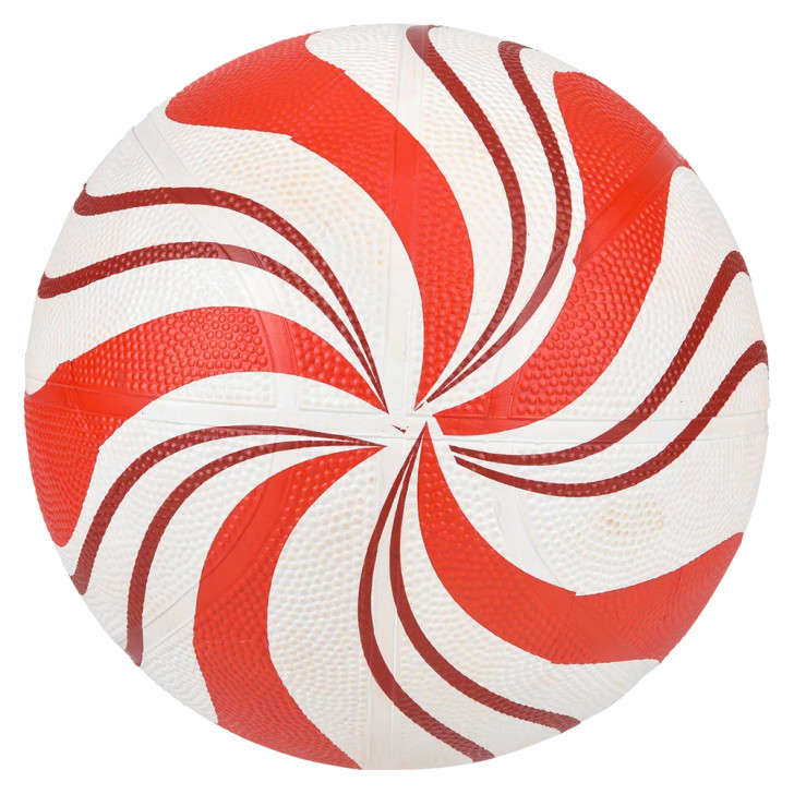 Christmas Candy Cane Regulation Basketballs - 9.5 Inch - Case of 25