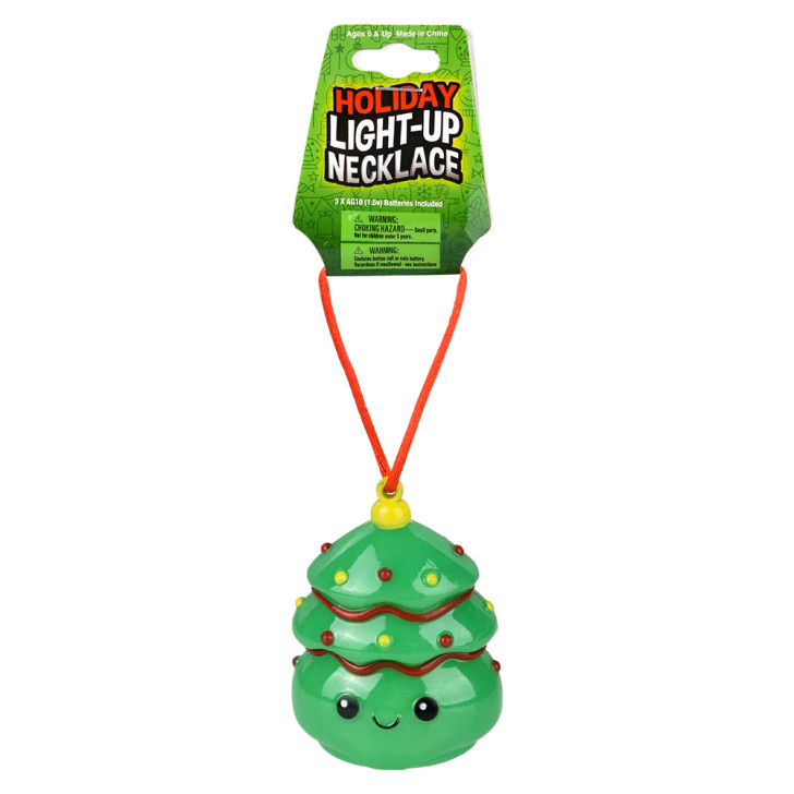 Light-Up Christmas Tree Necklaces for Claw Machines and Prize Counters