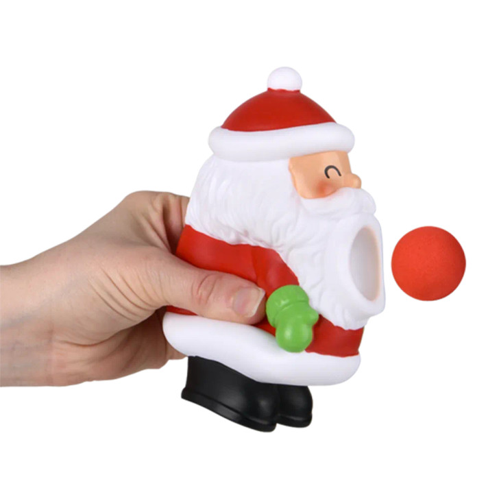 Christmas Santa Foam Ball Blaster Toys Bulk Carnival Prizes