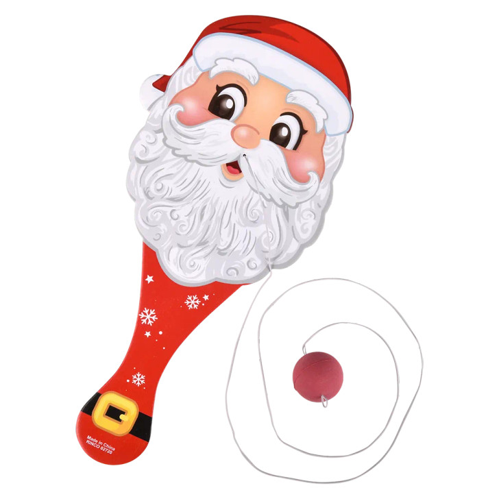 Christmas Santa Paddle Ball Toys - 10 Inch - Case of 144
