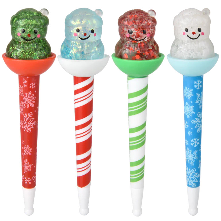 Christmas Sugar Squeezy Snowman Pens Wholesale Case of 144