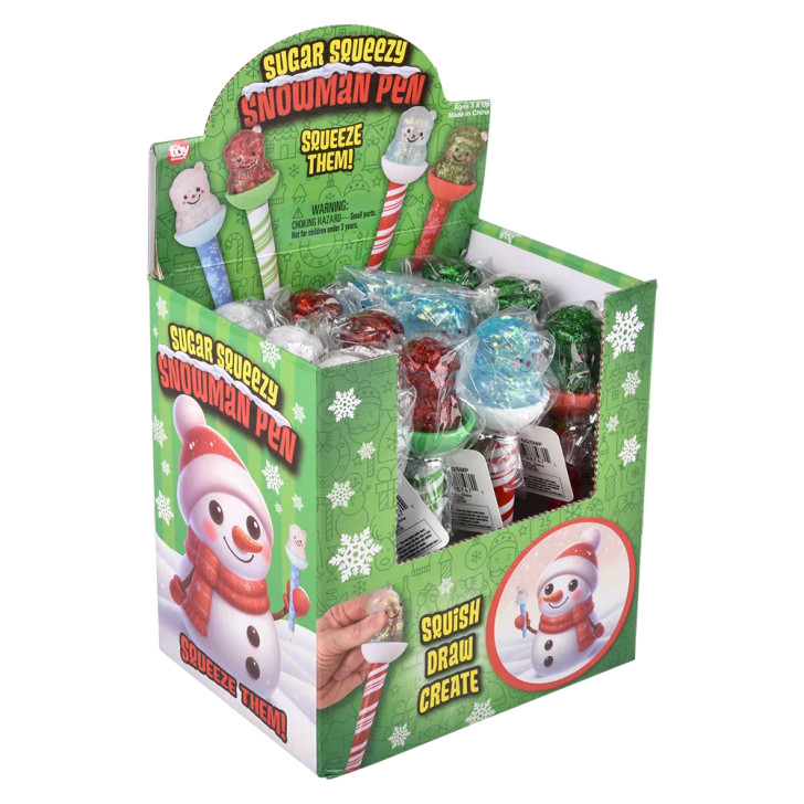 Christmas Sugar Squeezy Snowman Pens Bulk 144 Pieces - View 7