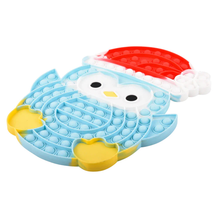 Christmas Holiday Penguin Mega Bubble Popper Toys Wholesale Case of 24
