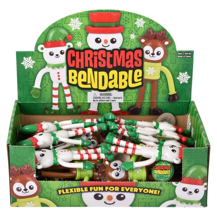 Christmas Bendable Characters for Claw Machines and Prize Counters