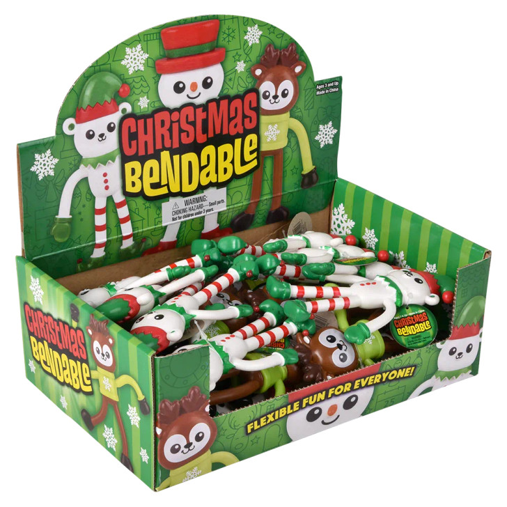 Christmas Bendable Characters Bulk Carnival Prizes