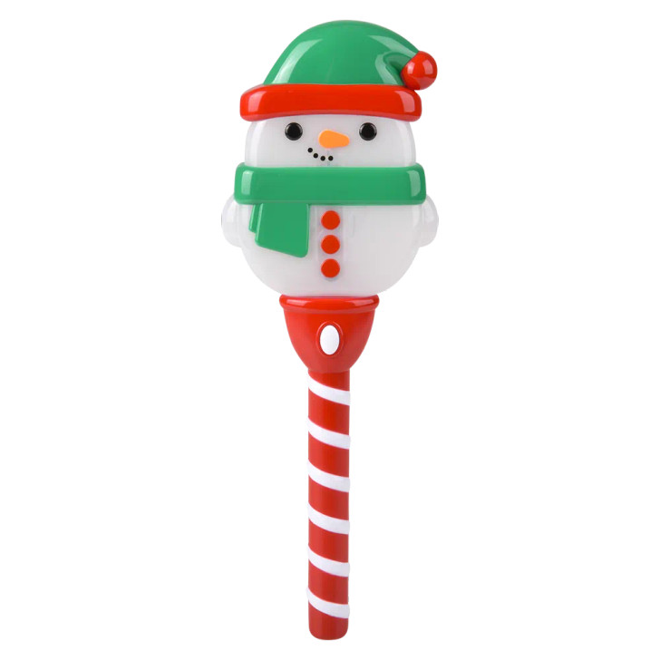 Christmas Light-Up Swirl Snowman Wand Toys 14" Each