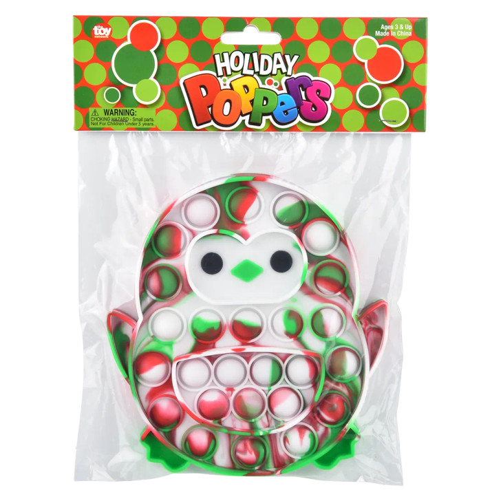 Christmas Holiday Penguin Bubble Popper Toys Wholesale Case of 144 - View 9