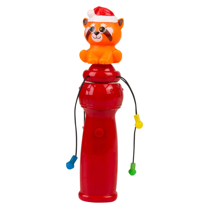 Light-Up Red Panda Christmas Spinning Wand Toys Wholesale Case of 96
