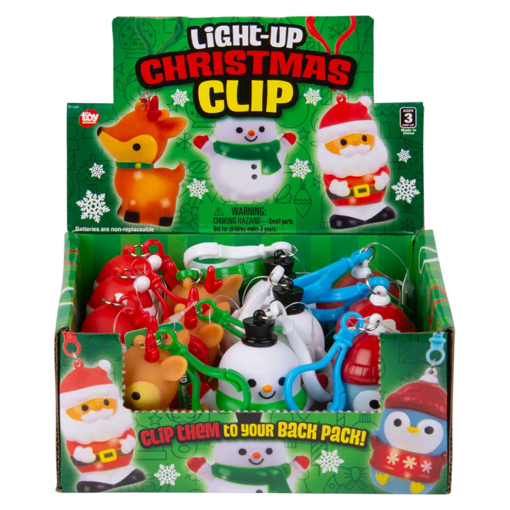 Light-Up Christmas Clip-On Toys for Claw Machines and Prize Counters