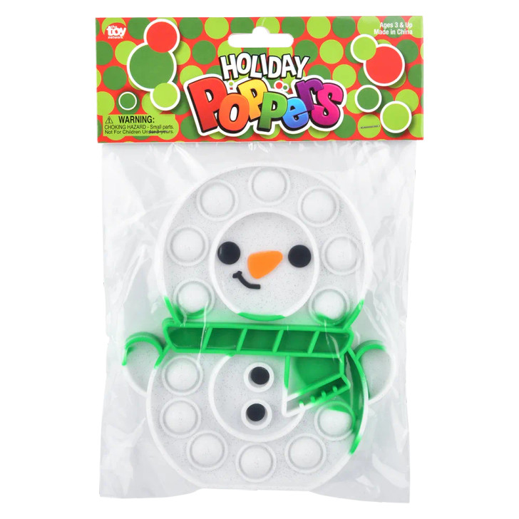 Christmas Snowman Bubble Popper Toys Wholesale Case of 144 - View 9