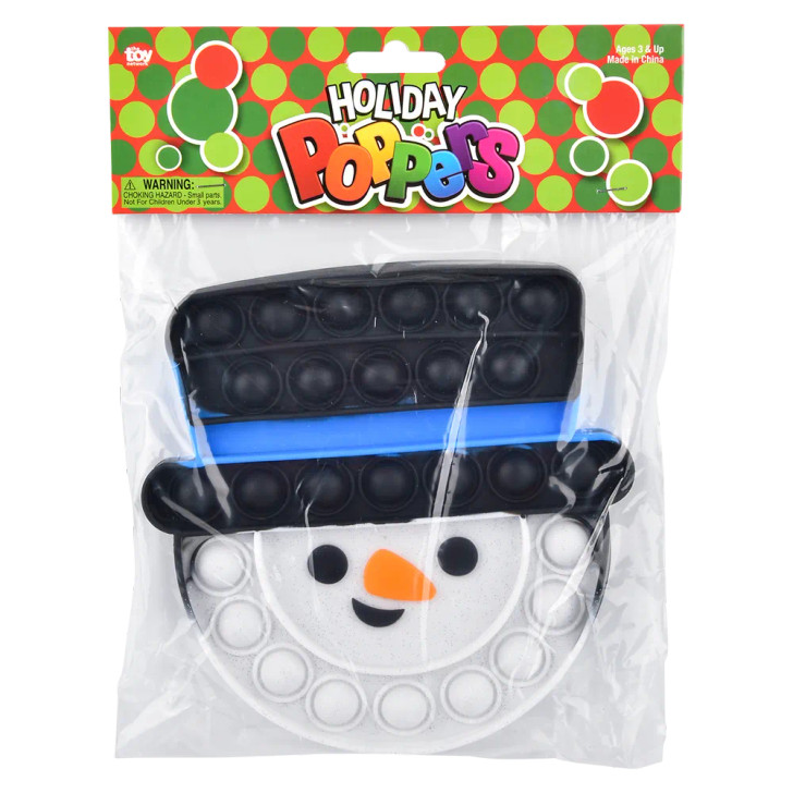 Christmas Snowman Top Hat Bubble Poppers Wholesale Case of 144 - View 9