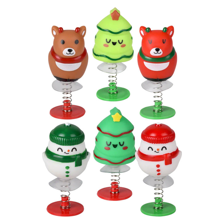 Christmas pop-ups 288-pack (2.75 inch) bulk set left-angle view of pop-ups with holiday designs