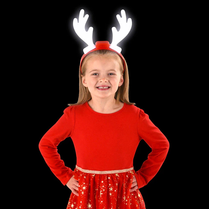 Christmas Light-Up Holiday Reindeer Antlers Wholesale Case of 60