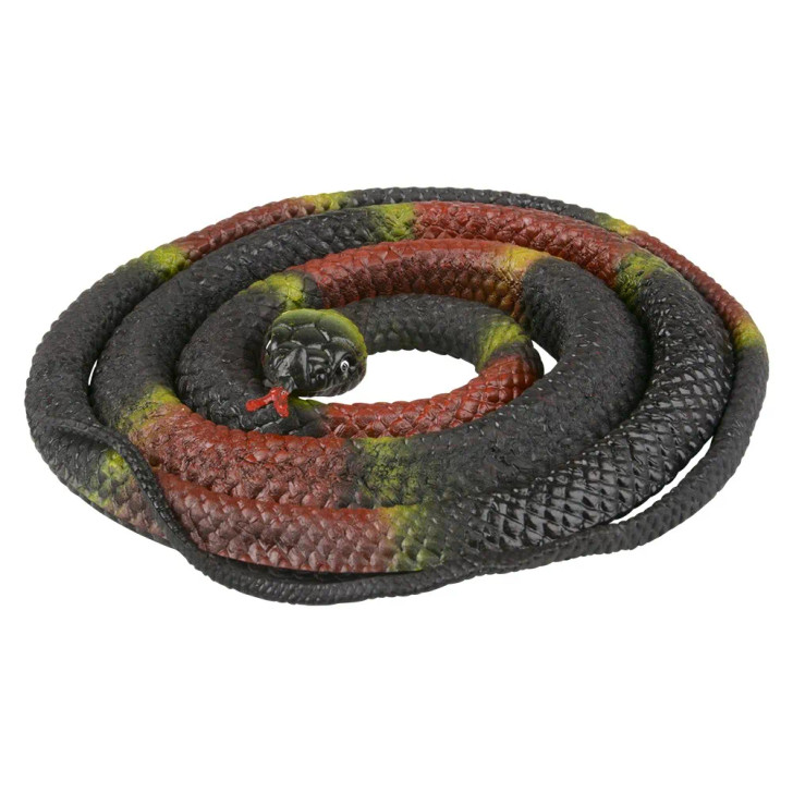 Rubber Eastern Coral Snake Toys - 48 Inch - Case of 48