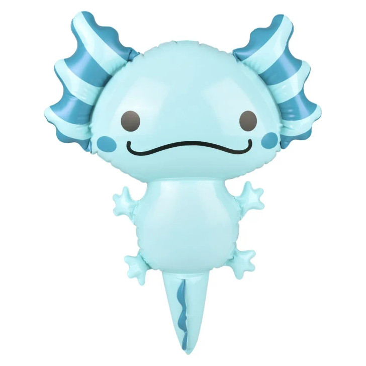 Axolotl inflate 24" 144 pcs bulk toy gifts teal.