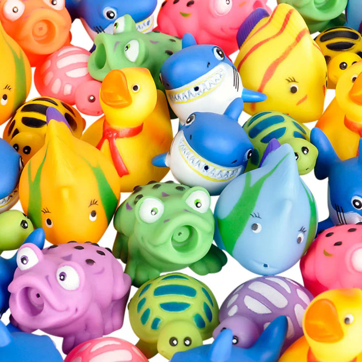 Rubber Water Squirting Toy Mix Wholesale Case of 600