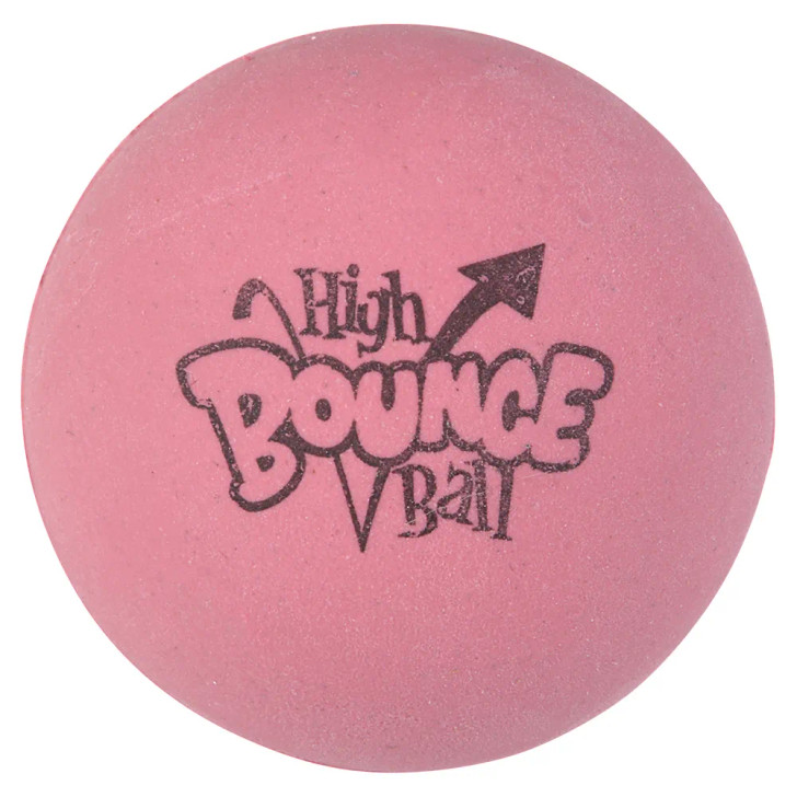 Rubber pink high bounce ball 2.5" 144 pcs bulk bouncy toy gifts main.