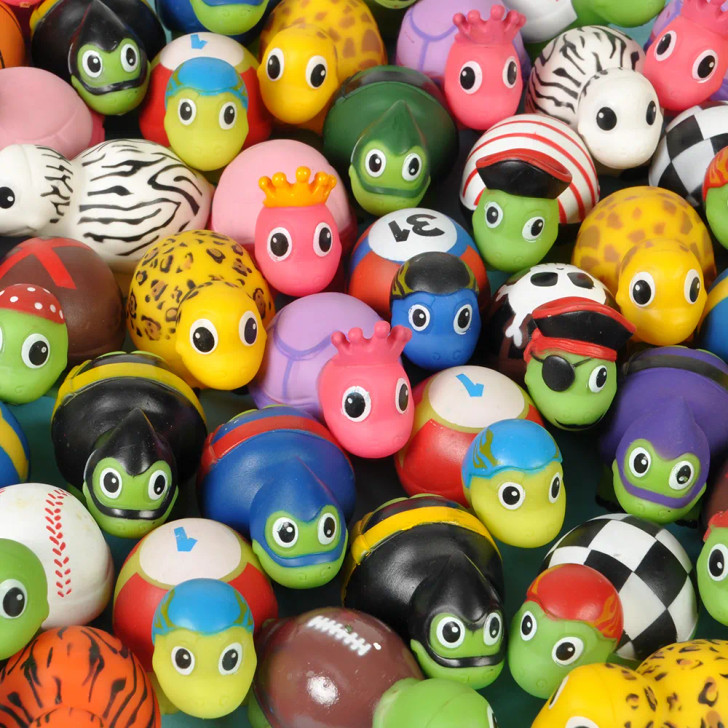 Rubber Turtle Toys Mix - 2 Inch - Case of 432