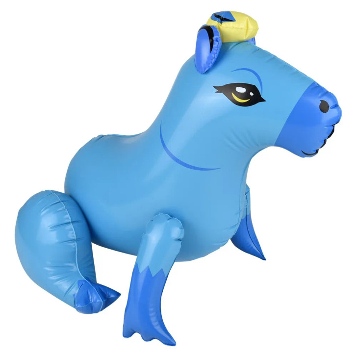 Capybara inflatable 24" 120 pcs bulk toy gifts blue.