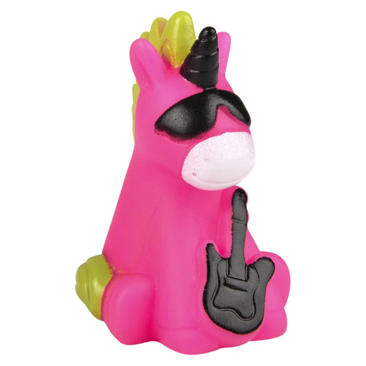 Rubber unicorn assortment 2" 500 pcs bulk toy gifts 10 assorted styles with guitar.