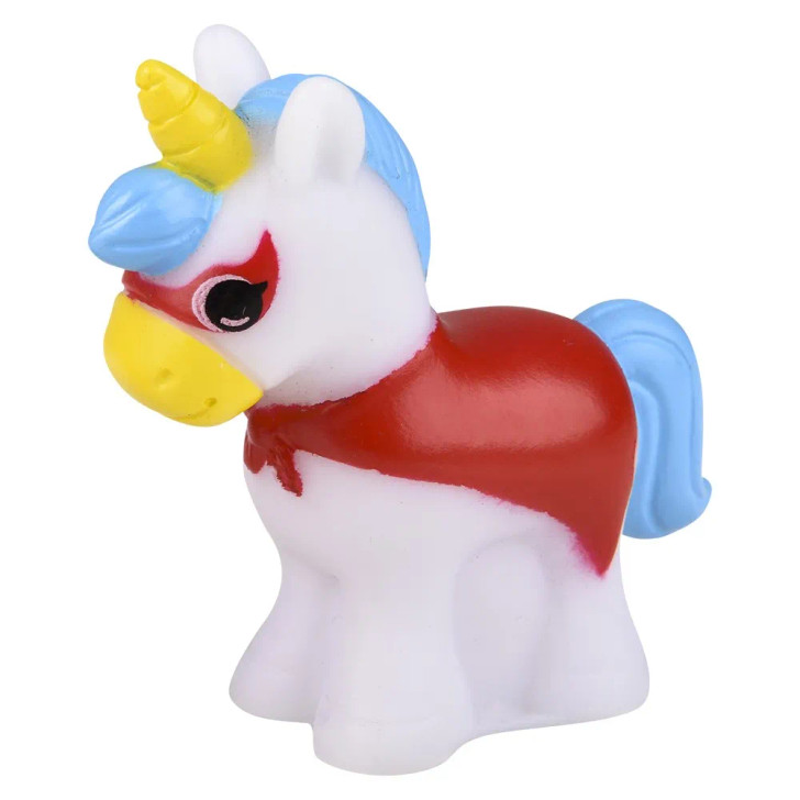 Rubber unicorn assortment 2" 500 pcs bulk toy gifts 10 assorted styles with cap and mask.