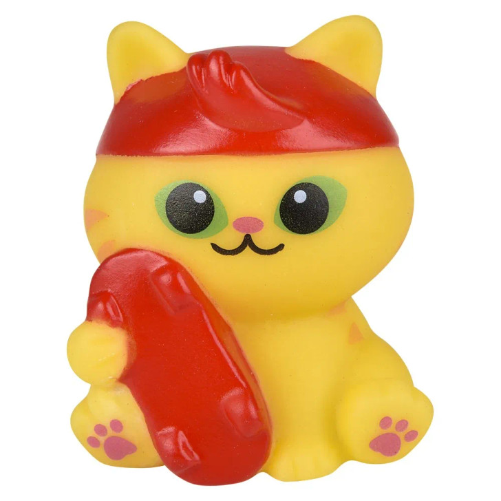 Rubber cat assortment 2" 500 pcs bulk toy gifts skater.
