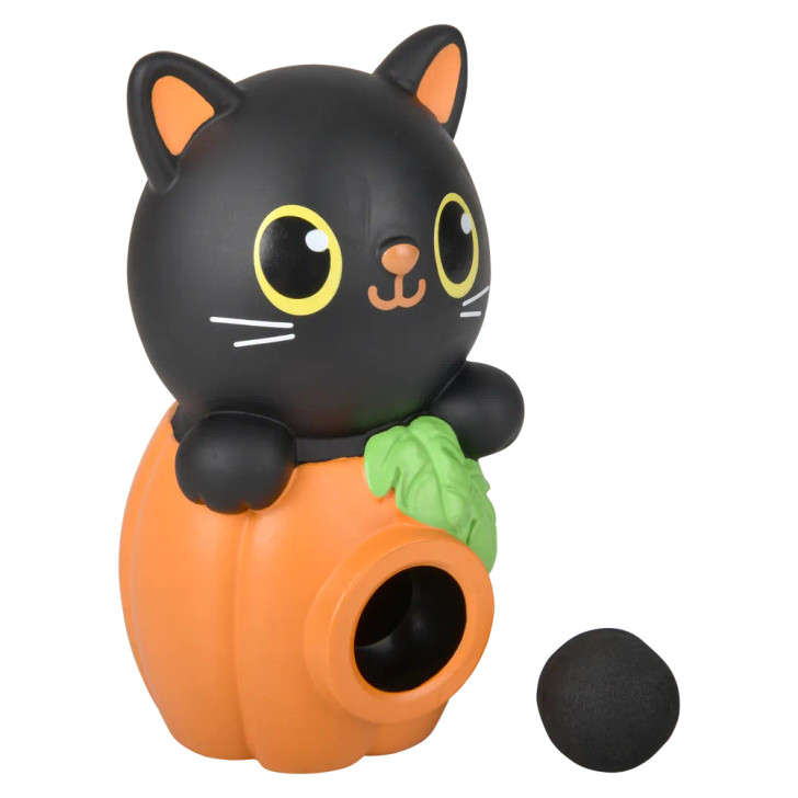 Halloween black cat foam ball blaster 5.5" 36 pcs bulk toy gifts main.