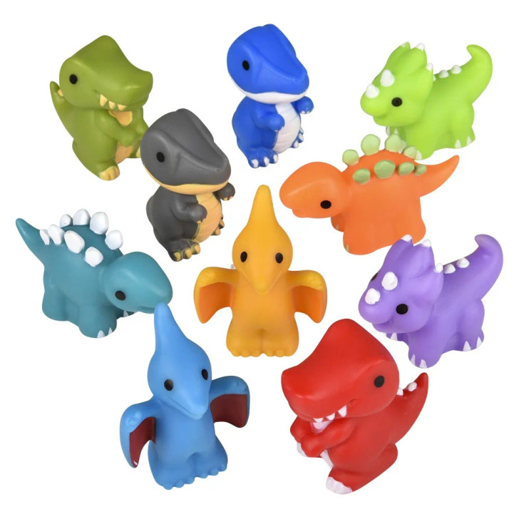 Dinosaur Rubber Toy Mix - 2 Inch - Case of 500