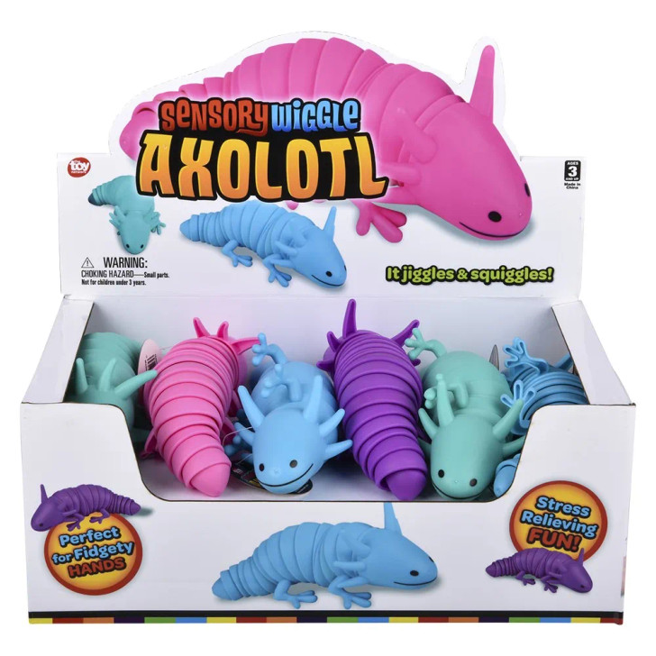 Sensory Wiggle Axolotl Toys Bulk Party Favors - View 10