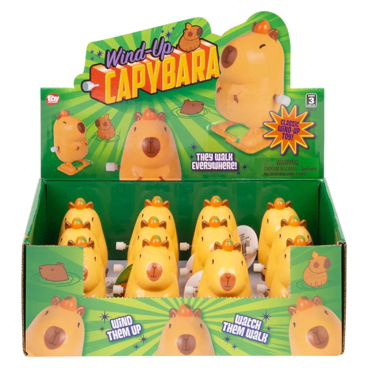 Wind-Up Capybara 2.75" - 144 Pcs Bulk Toy Gifts