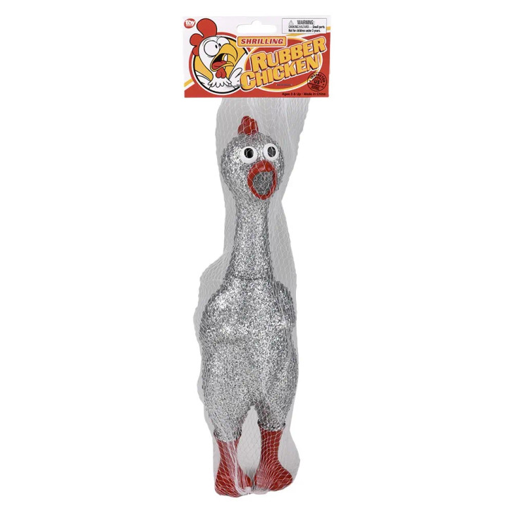Sparkle Rubber Chicken Toys Bulk 48 Pieces - View 7
