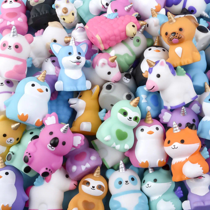 Mystical Rubber Animal Assortment 2" - 500 Pcs Bulk Toy Gifts
