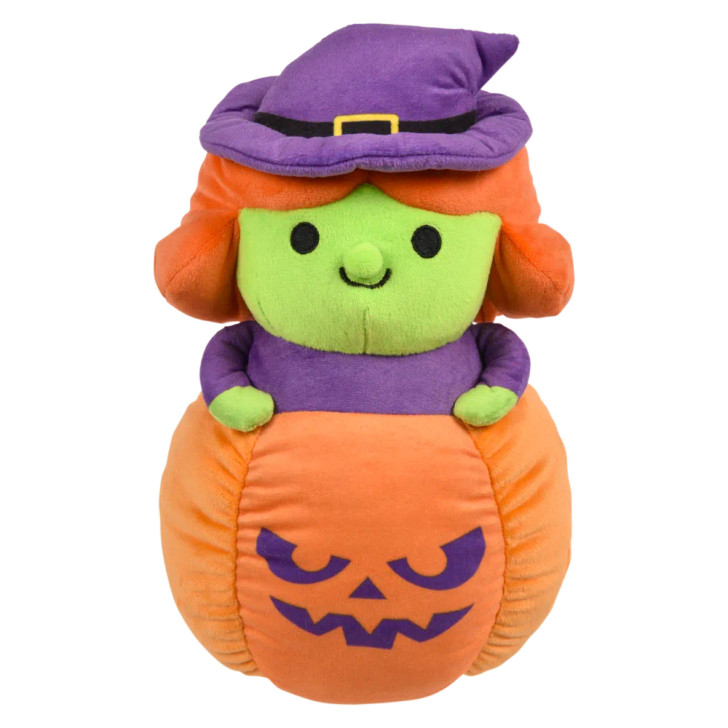 Popping pumpkin assortment 7" 72 pcs bulk toy gifts 3 assorted characters witch.