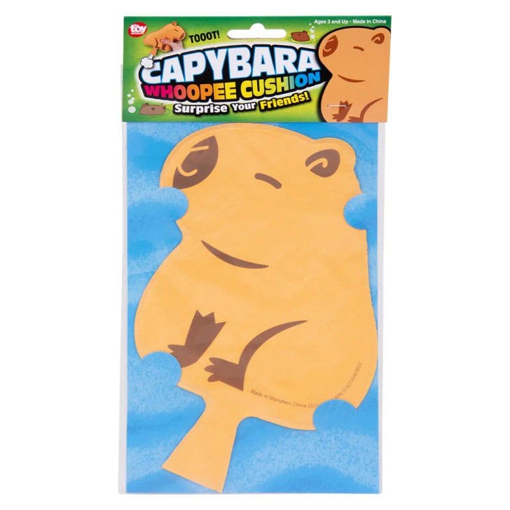 Capybara Whoopee Cushion 6.5" - 288 Pcs Bulk Toy Gifts