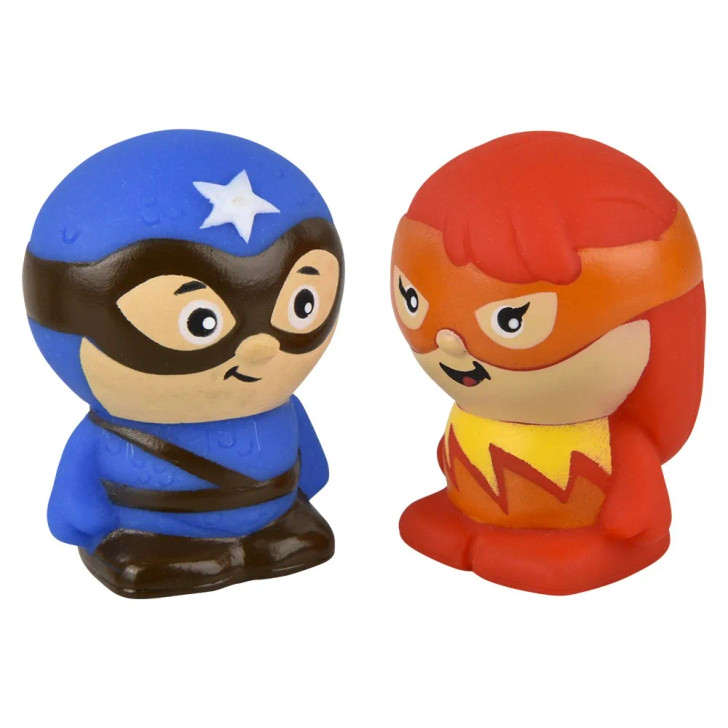 Rubber Superhero Toy Set â€“ 480 Pieces Bulk, 2â€, 6 Characters