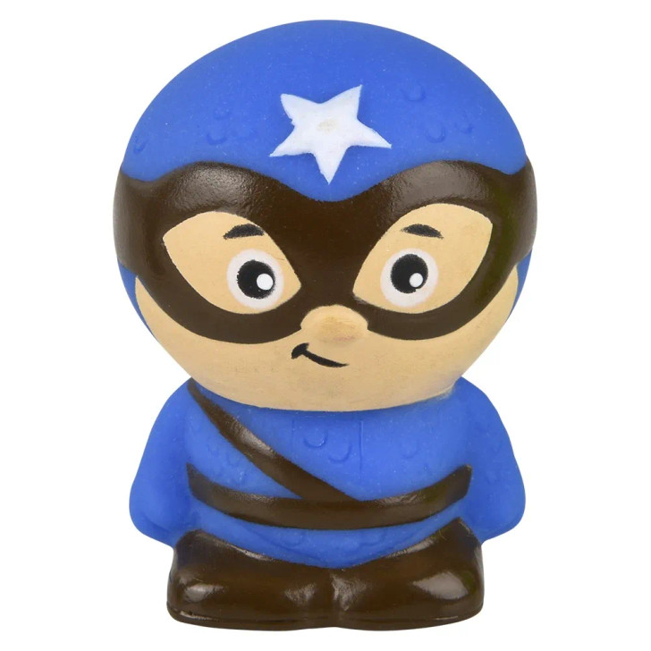 Rubber Superhero Toy Set 6 Characters