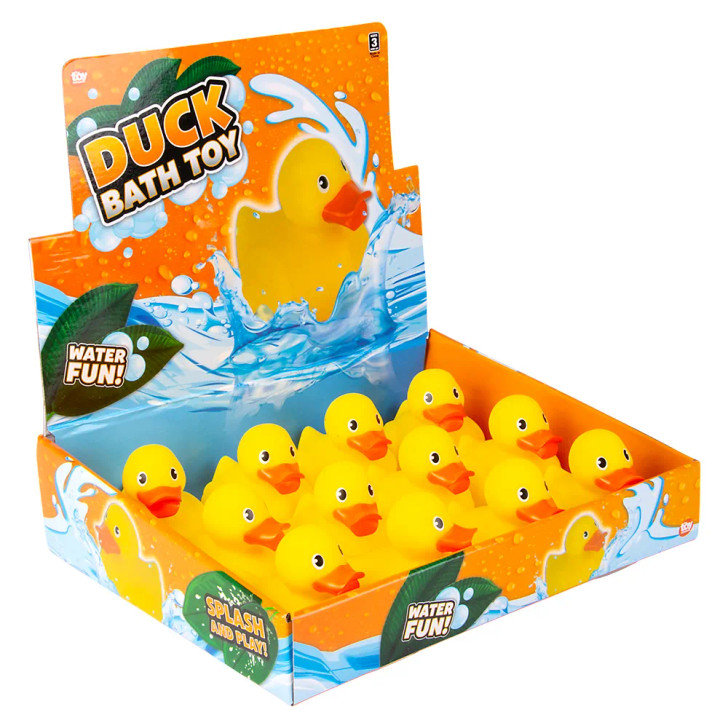 Rubber Duck Toys Classic Yellow – 72 Pieces Bulk, 3.5"