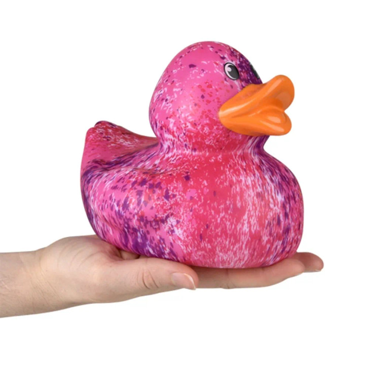 Rubber Ducks Paint Splatter Jumbo – 36 Pieces Bulk, 6”, 4 Colors
