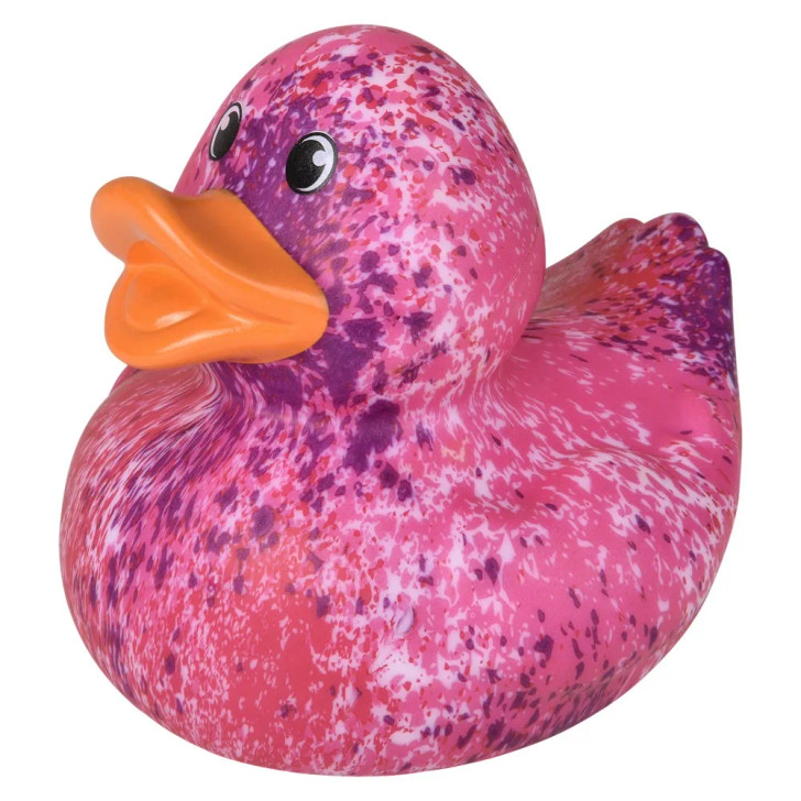 Rubber Ducks Paint Splatter Jumbo – 36 Pieces Bulk, 6”, 4 Colors