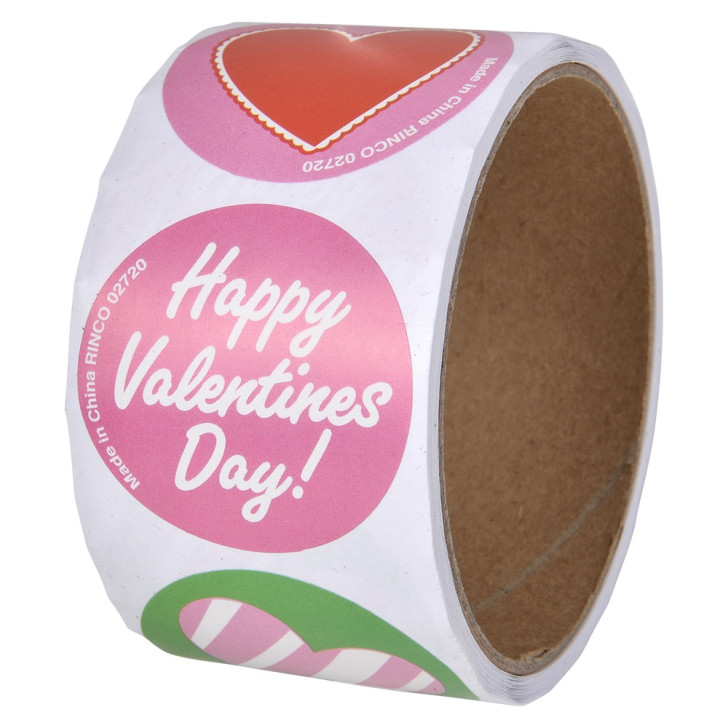 Valentine's Roll Stickers Wholesale Case of 20,000