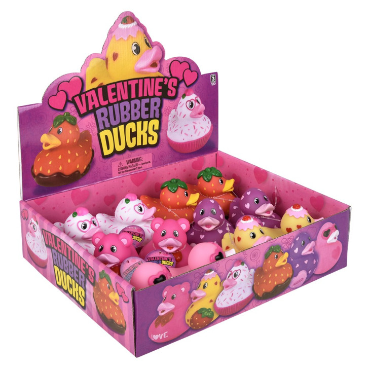 Valentine's Rubber Ducks for Claw Machines and Prize Counters